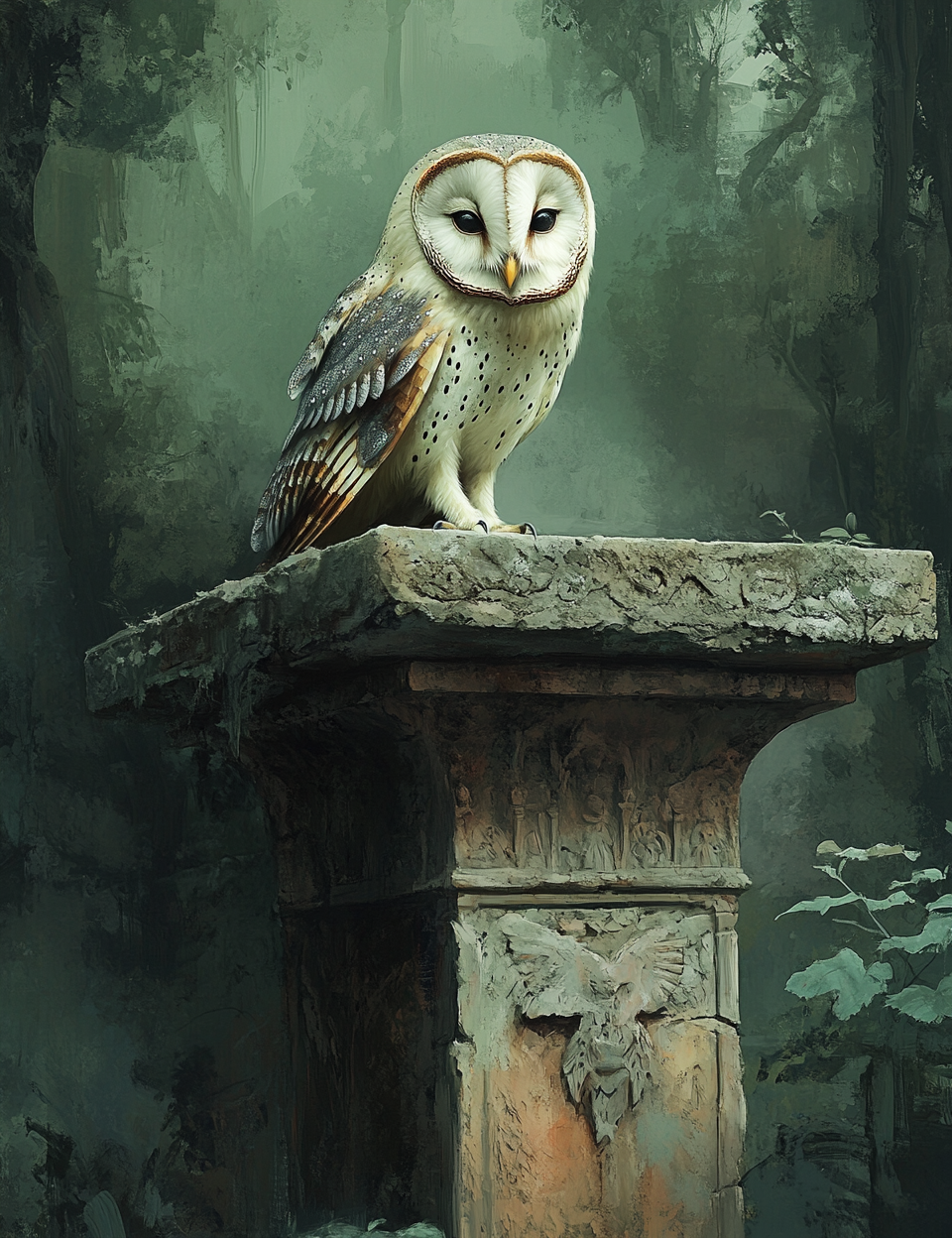 Midjourney V 6.1 Prompts for Nocturnal Spirits Sacred Wildlife Pages