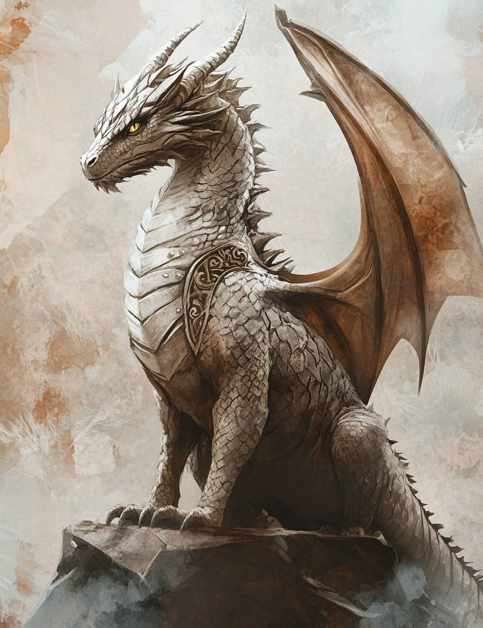 Midjourney V 6.1 Prompts for Nordic Dragons Junk Journal Kit