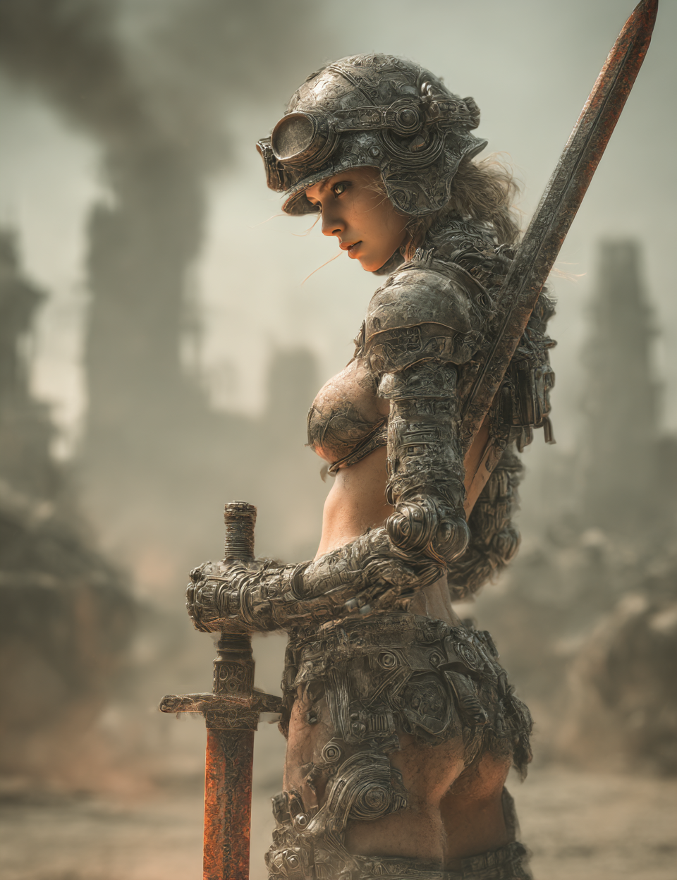 Midjourney V 7 Prompts for Orcs Tribal Desert Apocalypse Fantasy Art