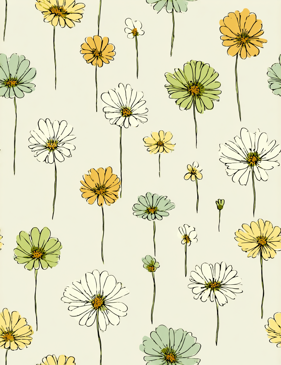Midjourney V 7 Prompts for Playful Modern Seamless Patterns