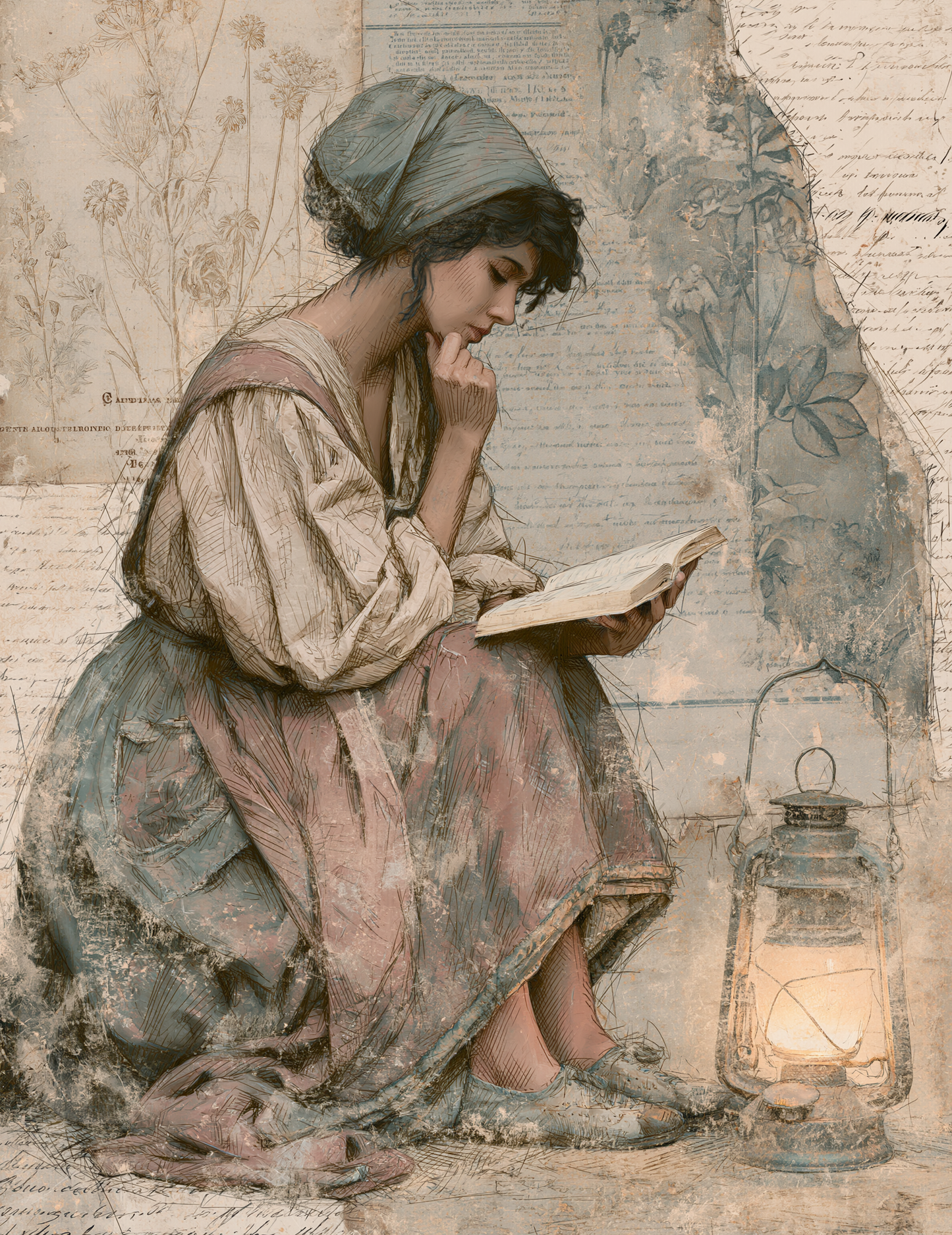 Midjourney V 8.1 Prompts for Poet’s Cottage Journal Pages