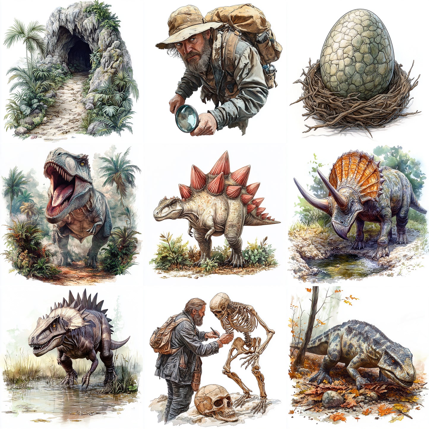 Midjourney Prompts for Prehistoric Jurassic Dinosaurs Worlds