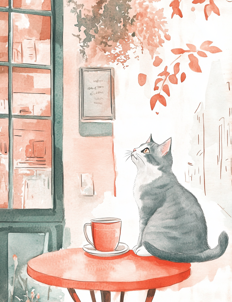 Midjourney V 6.1 Prompts for Quiet Cafe Moments Journal Pages
