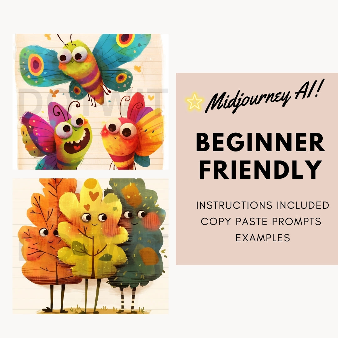 beginner friendly Quirky Animals Ephemera Junk Journal Midjourney Prompts