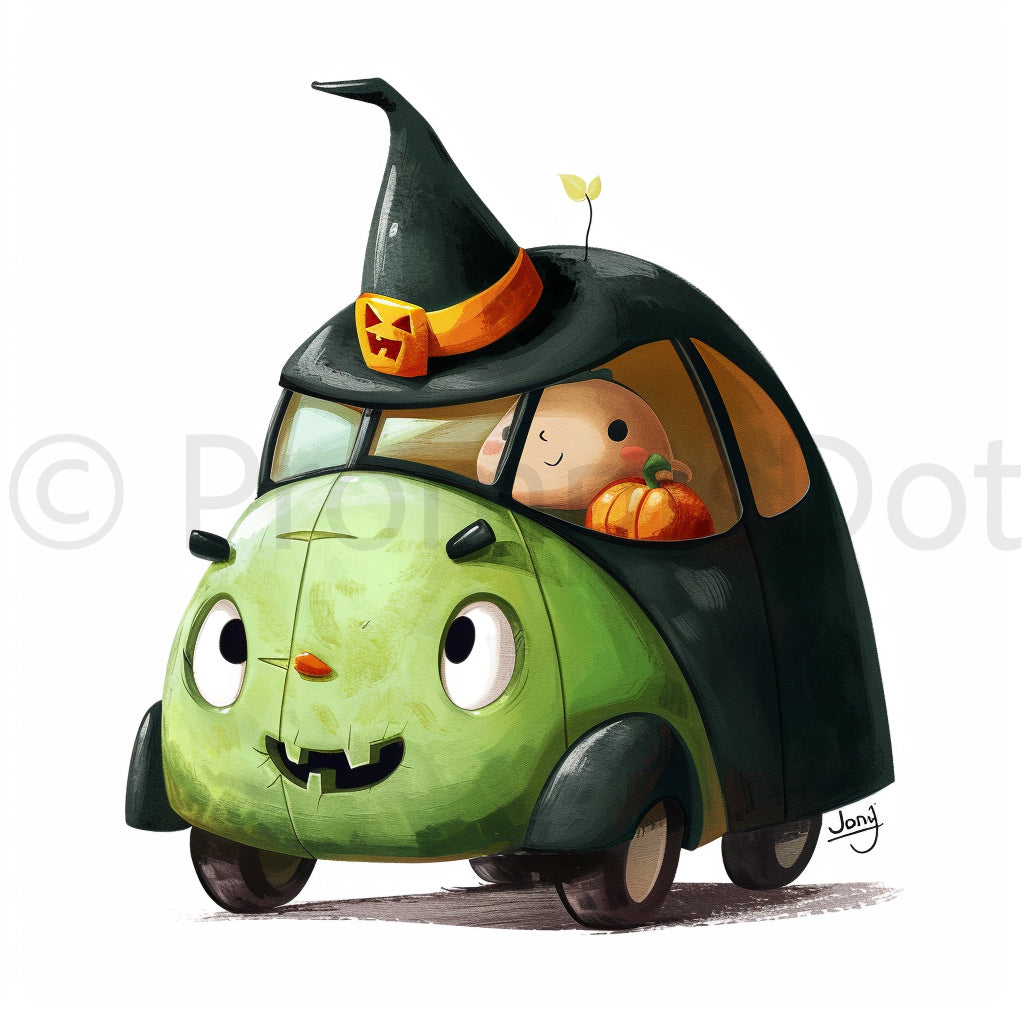 cute car Quirky Animals Halloween Characters Midjourney Prompts