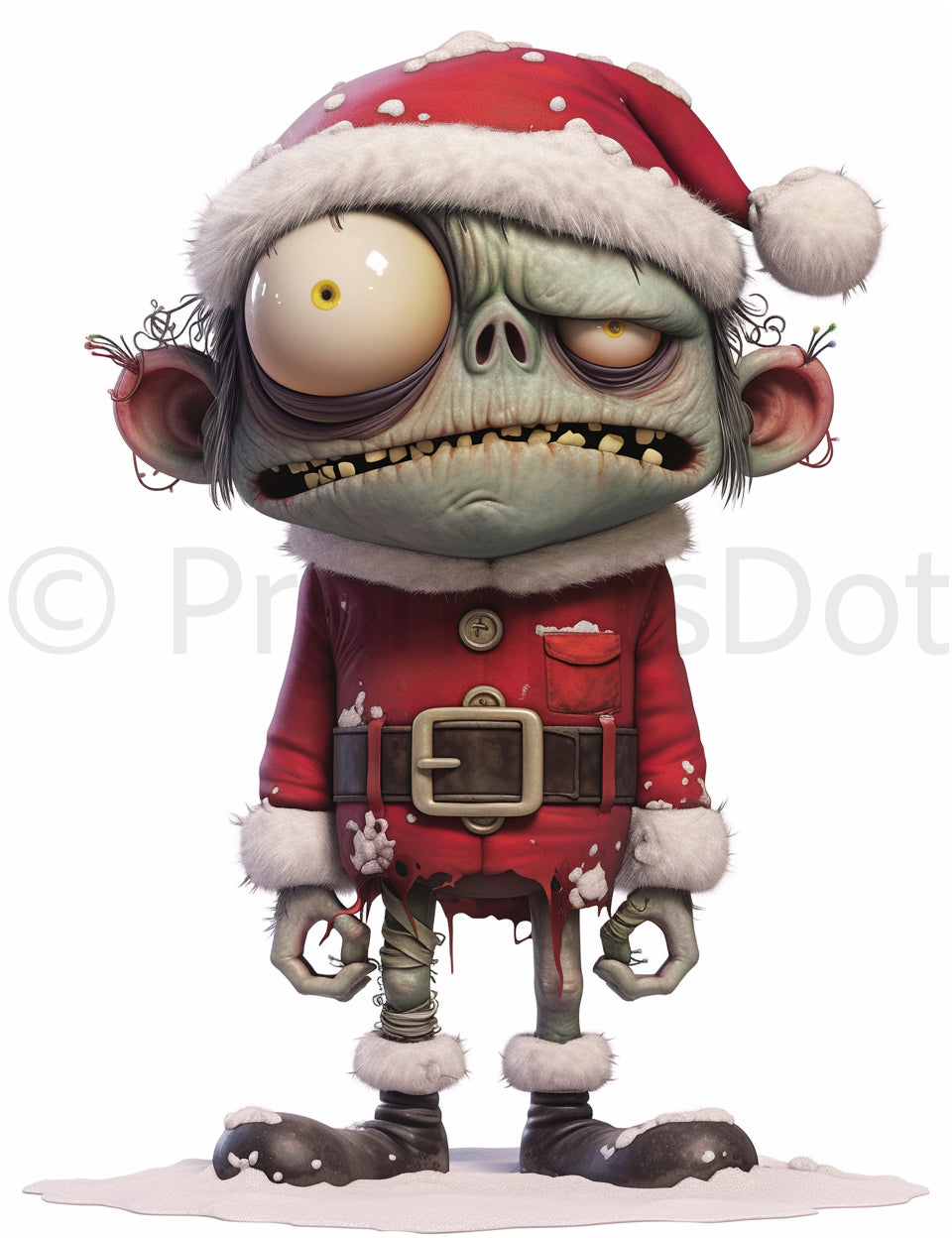 ghoul Quirky Gothic Christmas 3D Characters Midjourney Prompts