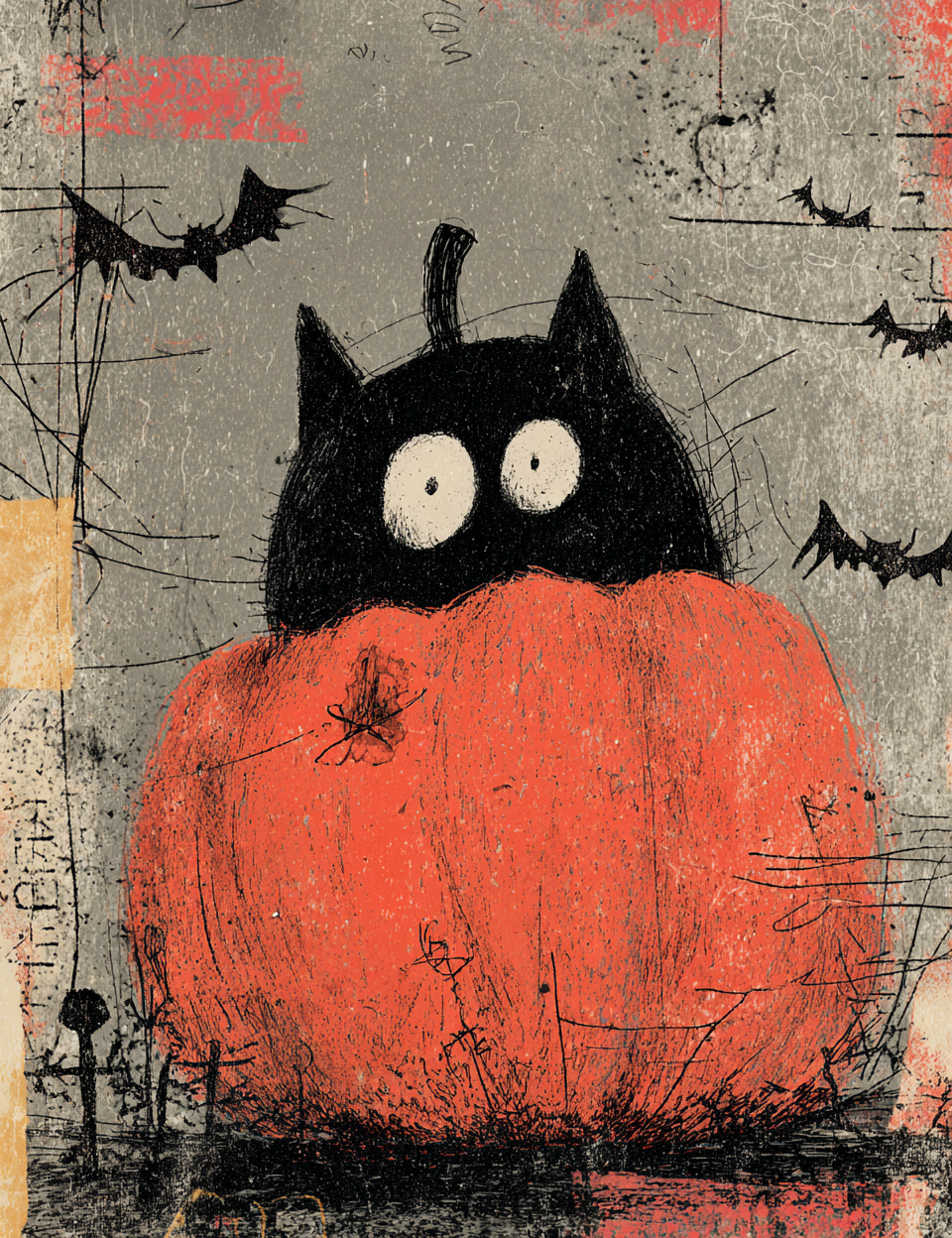 Midjourney V 7 Prompts for Red Halloween Spooky Monsters