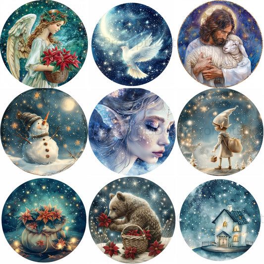 grid Religious Night Magical Ornaments Midjourney Prompts