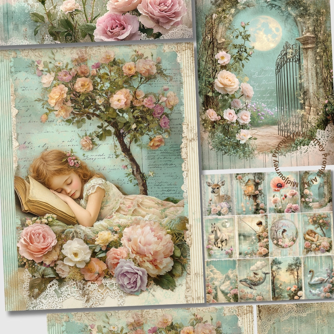 Midjourney Prompts for Reverie Dreamy Junk Journal Kit