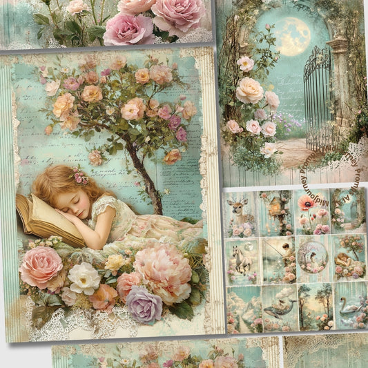 Midjourney Prompts for Reverie Dreamy Junk Journal Kit