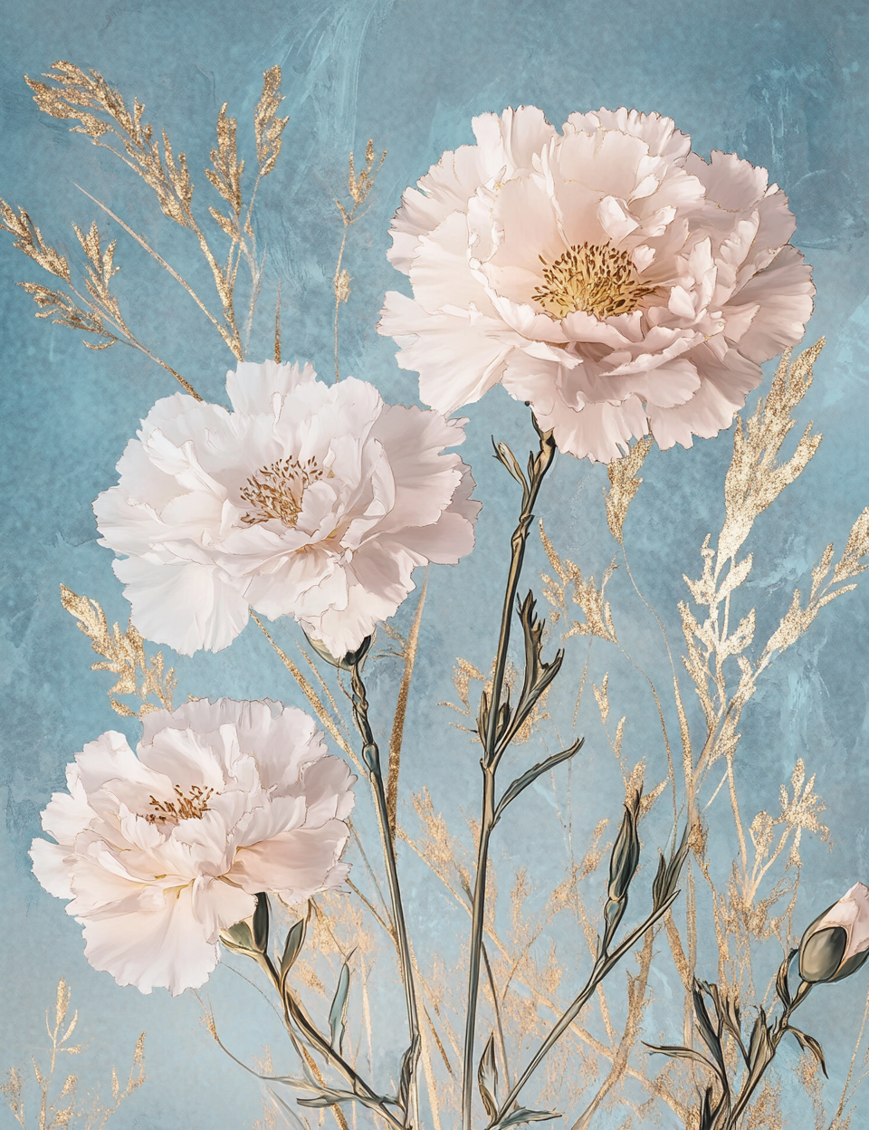 carnations wall papers