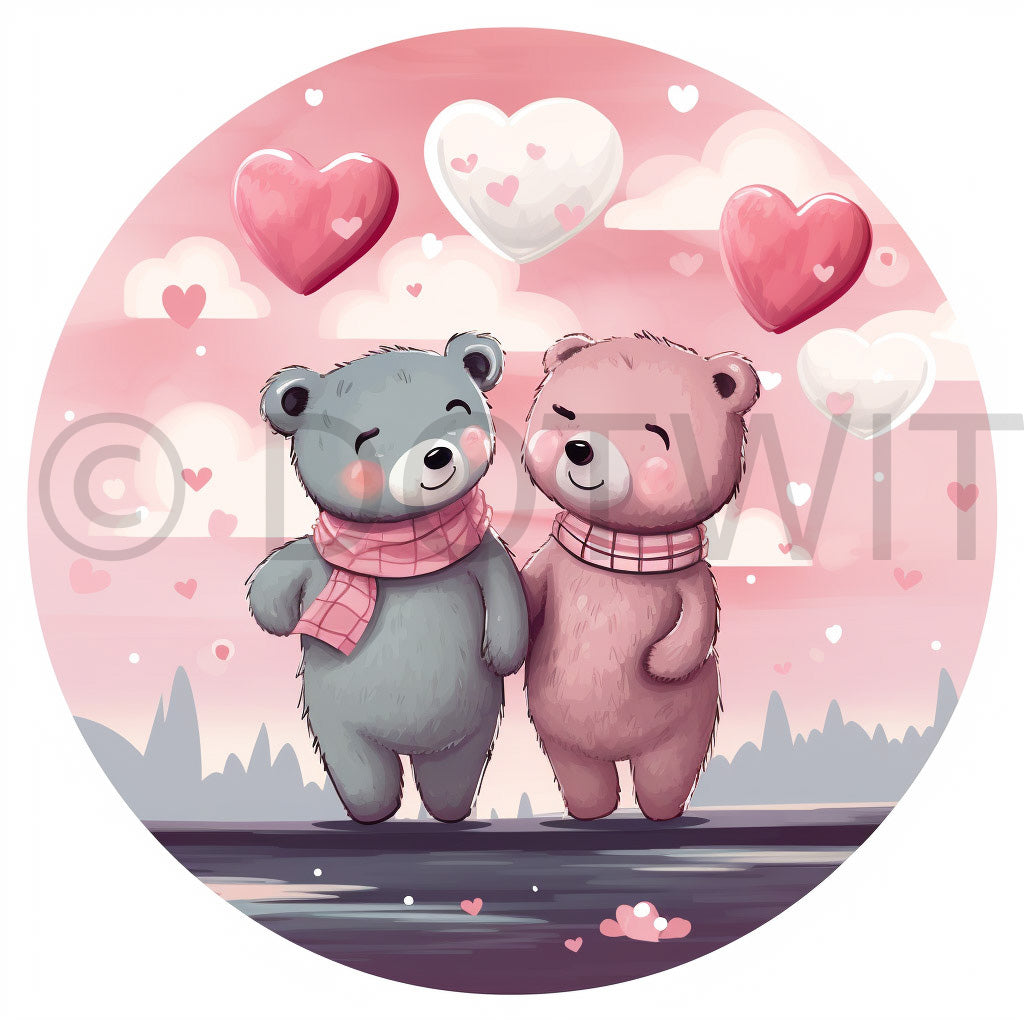 romantic stickers san valentine's Romantic Digital Art Valentines Stickers and Midjourney Prompt Commercial Use