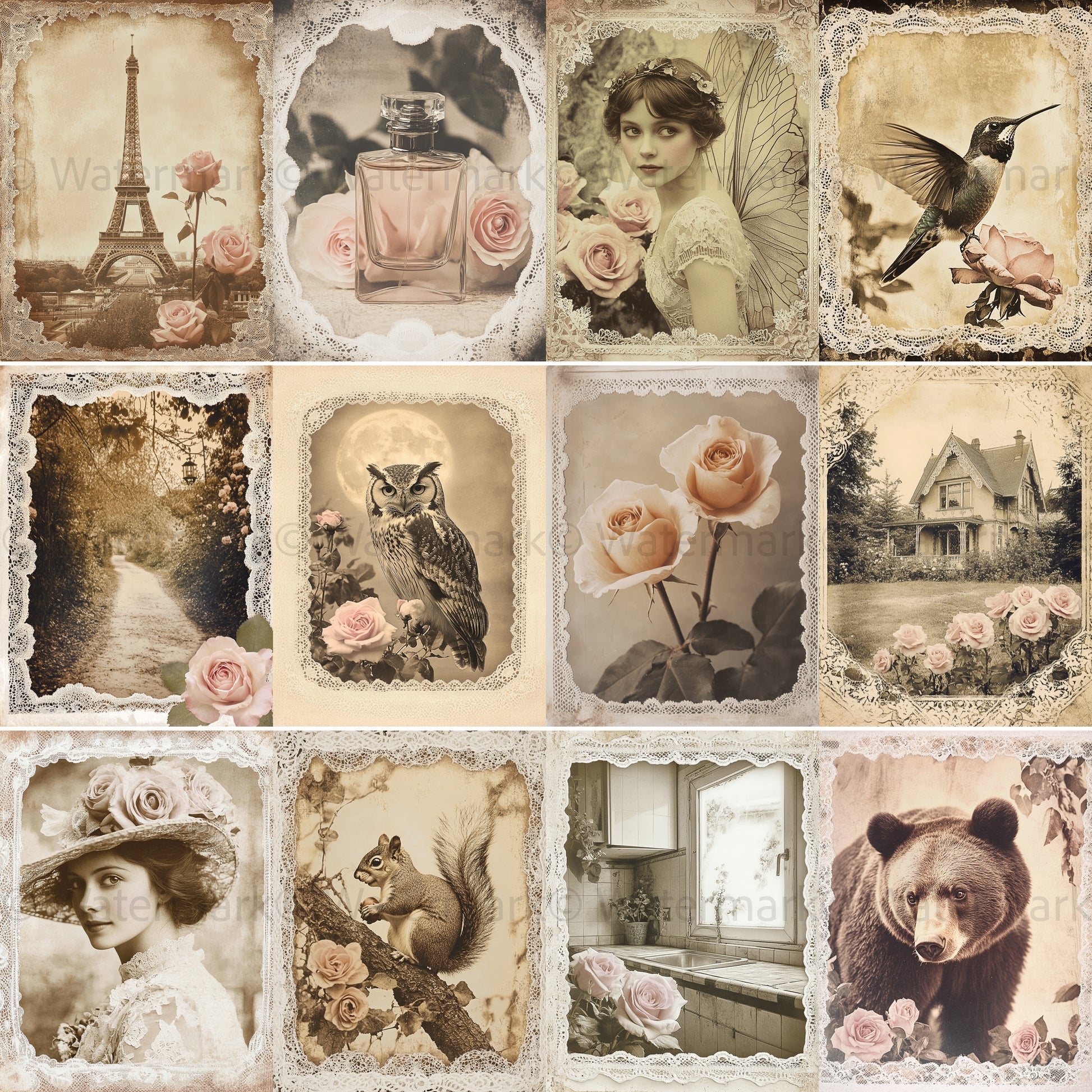 grid Midjourney Guide PDF for Romantic Victorian Vintage Photography