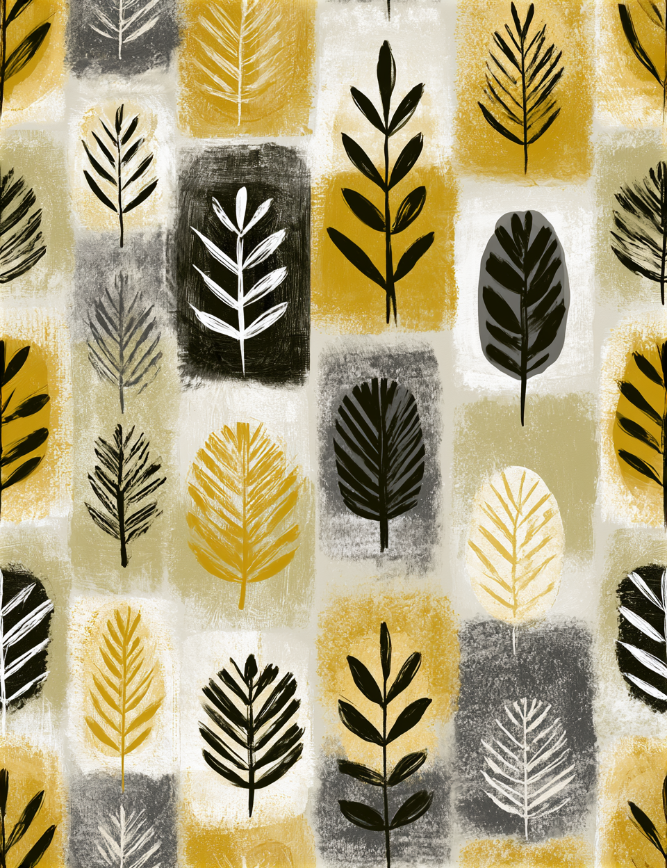 Midjourney V 8.1 Prompts for Rustic Warm Golden Yellow Seamless Patterns