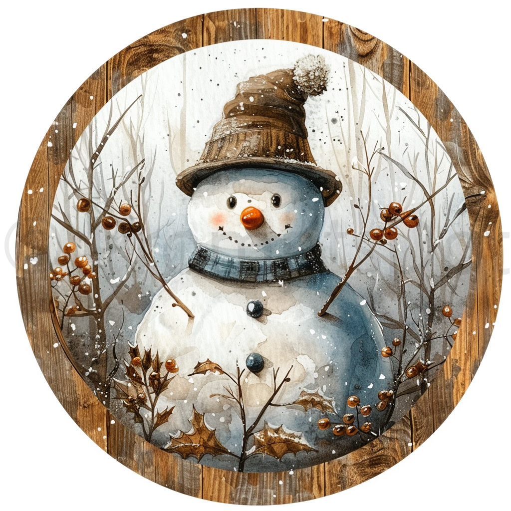 snowman Rustic Country Christmas Ornaments Midjourney Prompts