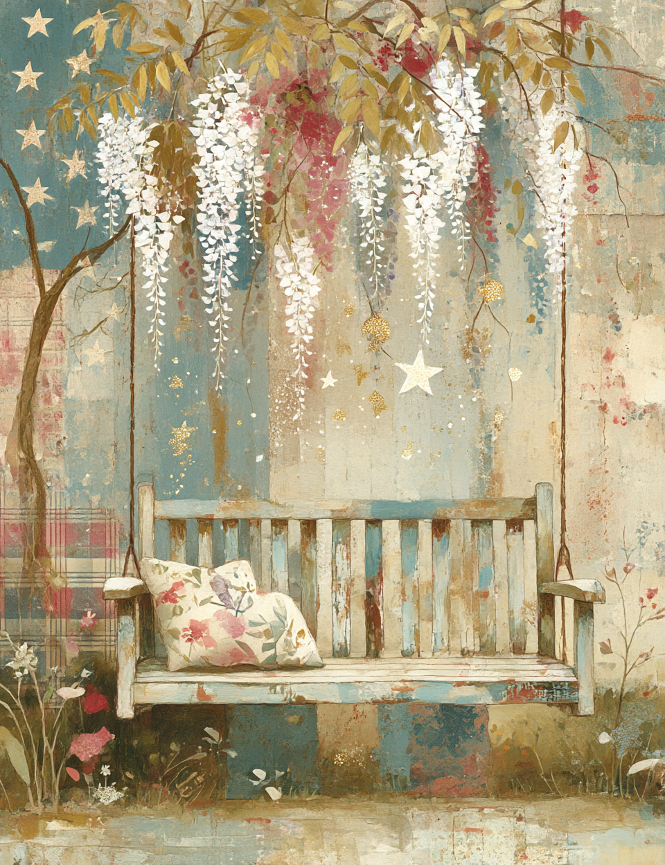 Midjourney V 7 Prompts for DUAL Secret Garden Junk Journal