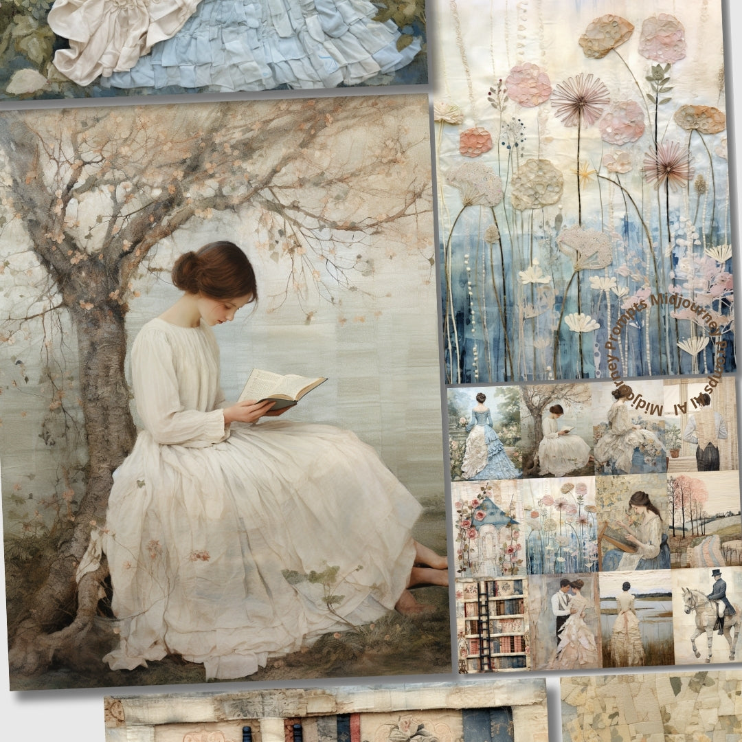 Midjourney V 5.2 Prompts for Sense and Sensibility Victorian Pages