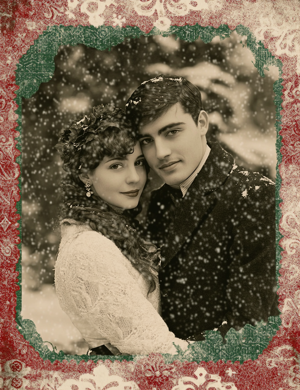 Midjourney Prompts for Vintage Sepia Christmas Photographs