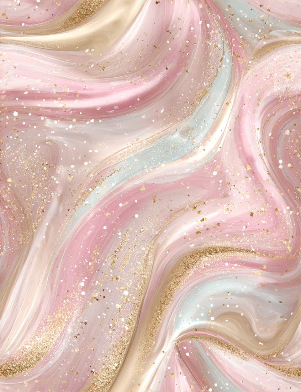 Midjourney V 7 Prompts for Soft Pink and Gold Seamless Pastel Patterns