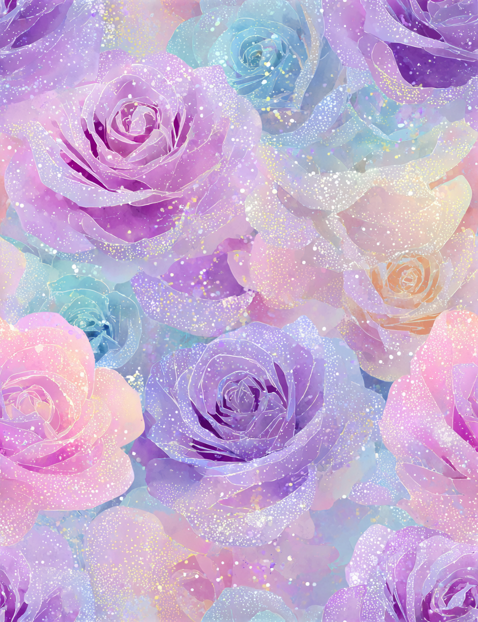 Midjourney V 7 Prompts for Sparkling Pink Pastel Seamless Patterns