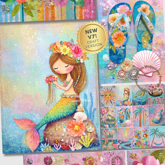 Midjourney V7 Prompts for Spring and Summer Vibes Mixed Media