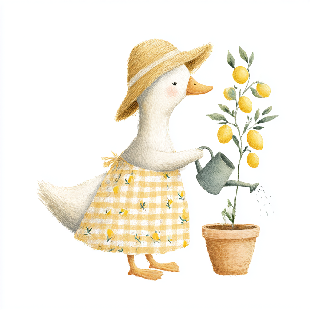 Midjourney v 7 Prompts for Sweet Lemon Squeeze Day Clipart