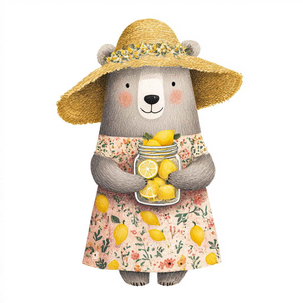 Midjourney v 7 Prompts for Sweet Lemon Squeeze Day Clipart