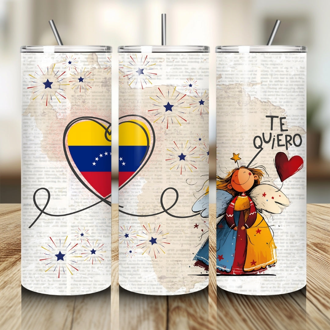 Vector Venezuela Tumbler Wrap Affirmations Tumbler