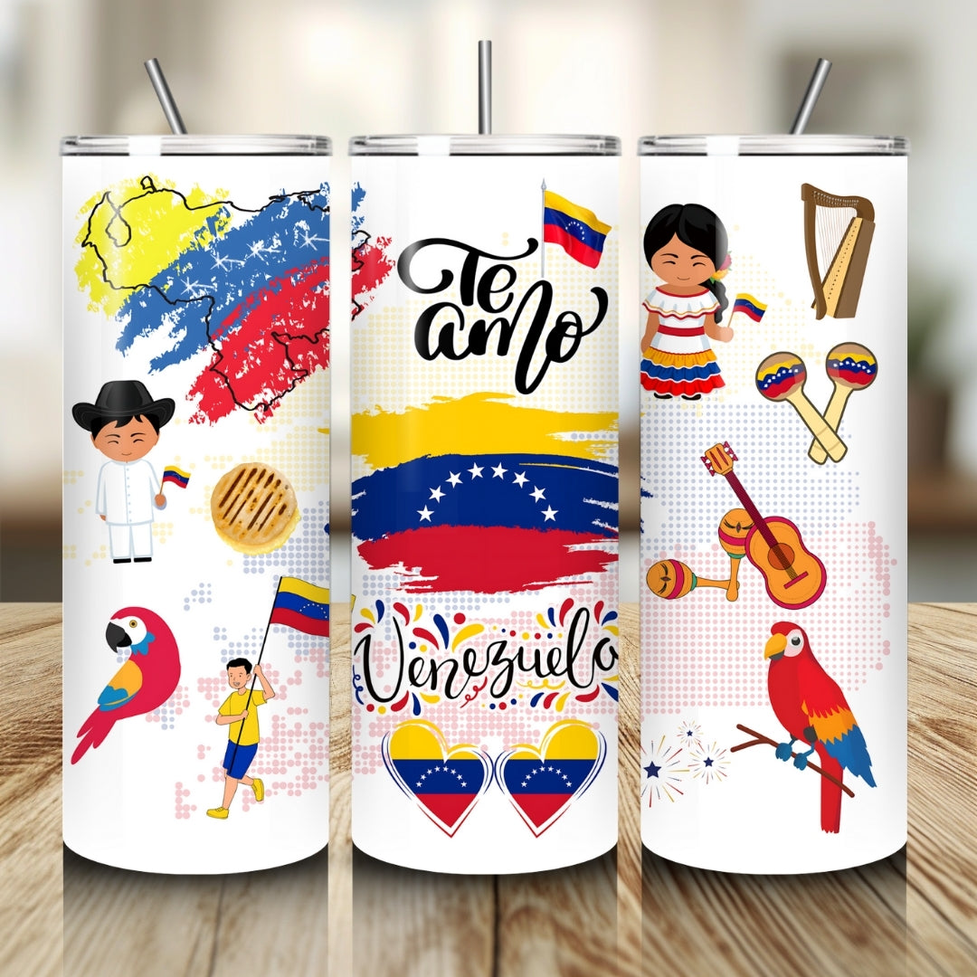 Vector Venezuela Tumbler Wrap Affirmations Tumbler