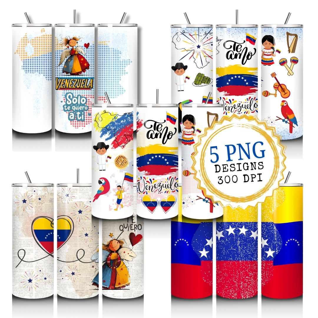 Vector Venezuela Tumbler Wrap Affirmations Tumbler