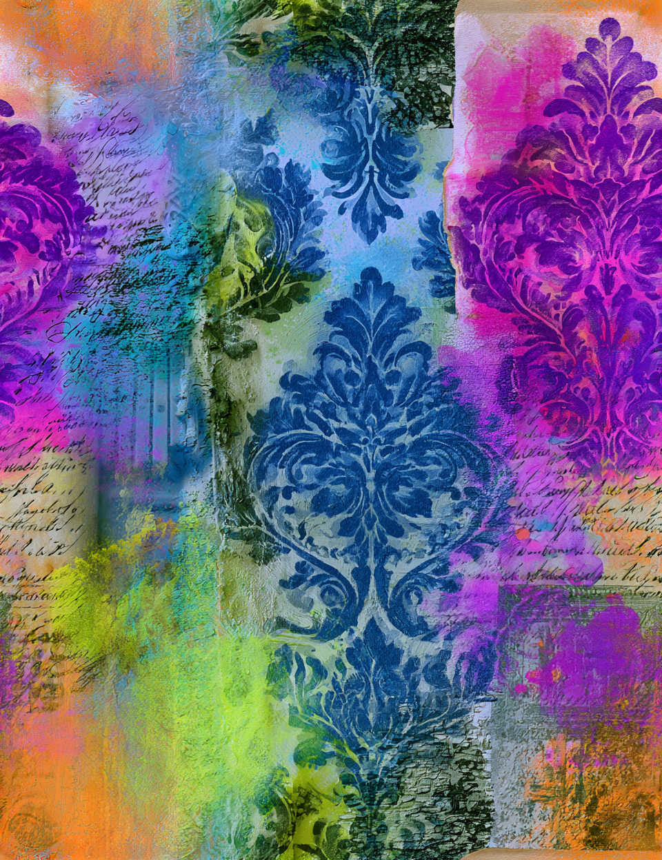 Midjourney V 8.1 Prompts for Vibran Electric Watercolor Seamless Patterns