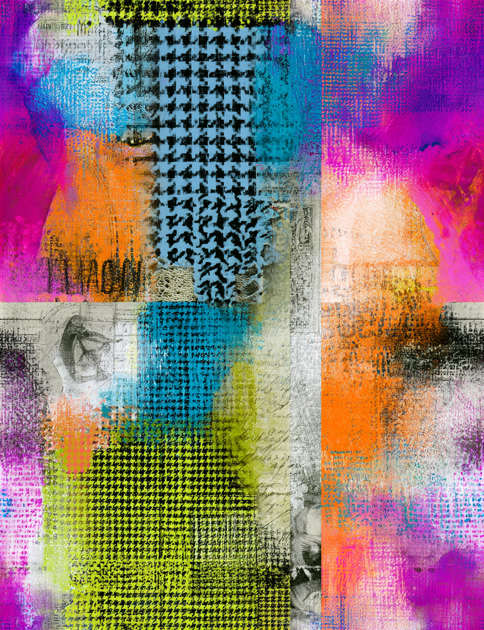 Midjourney V 8.1 Prompts for Vibran Electric Watercolor Seamless Patterns