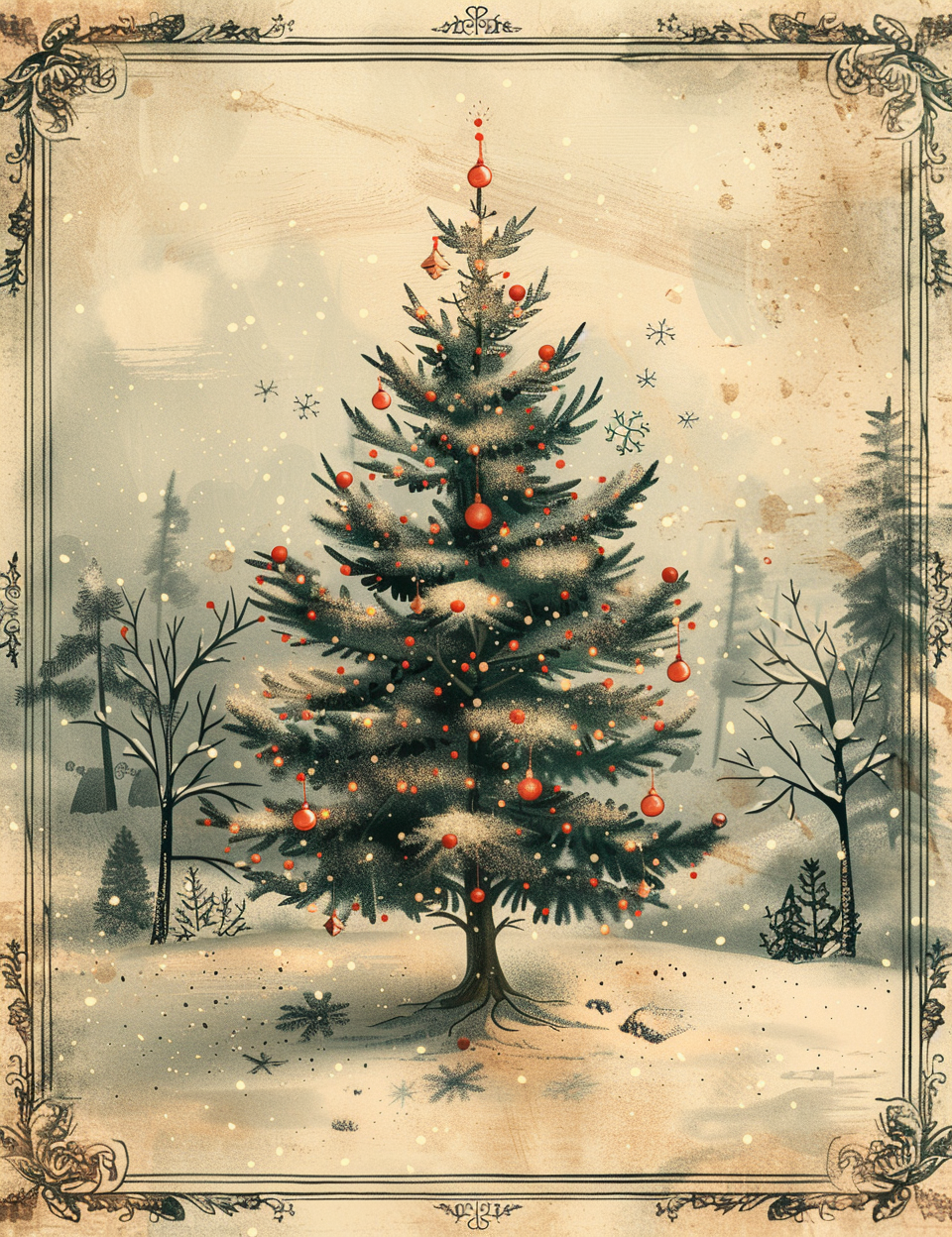 Midjourney Guide PDF for Vintage Christmas Cards