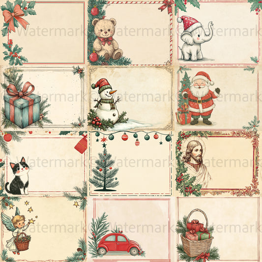 Midjourney Guide PDF for Vintage Christmas Greeting Cards
