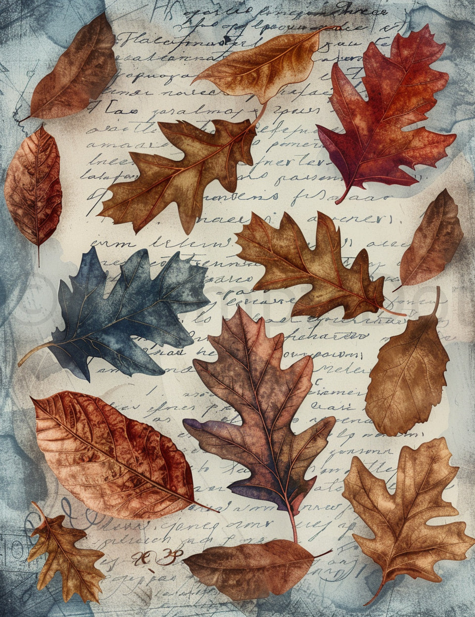 leaves Vintage Papers For Junk Journaling Midjourney Prompts