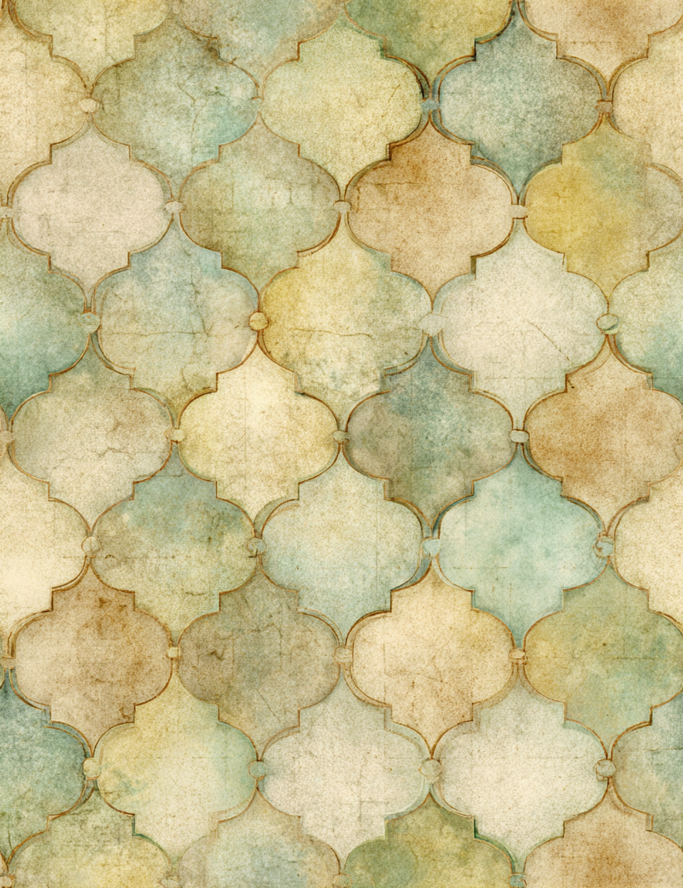 Midjourney V 7 Prompts for Vintage and Shabby Seamless Patterns