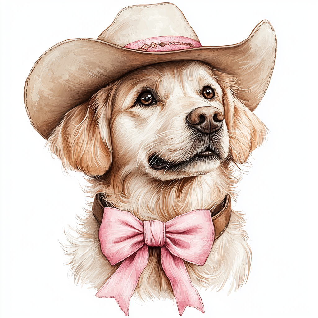Midjourney Prompts for Watercolor Western Coquette Clipart
