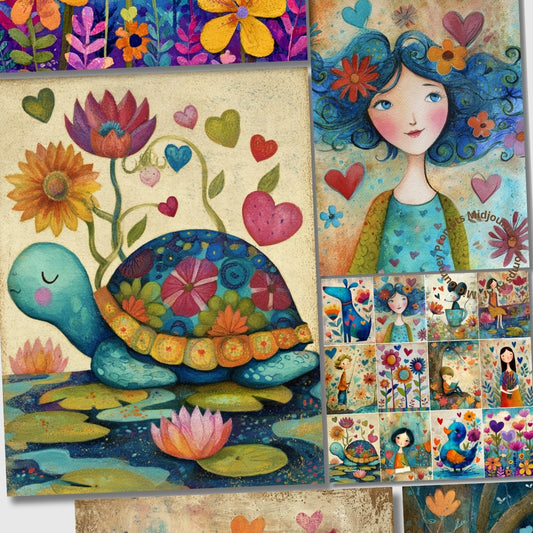 Midjourney V 7 Prompts for Whimsical Watercolor Digital Painting