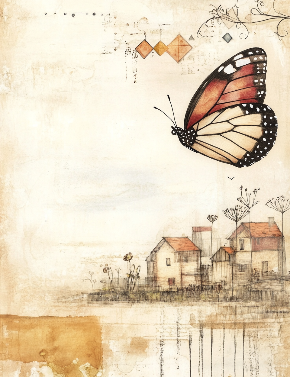 Midjourney V 6.1 Prompts for DUAL Whispered Villages Quiet Papers
