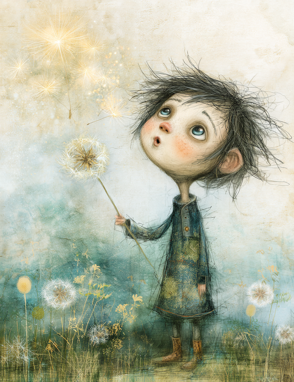 Midjourney V 8.2 Prompts for DUAL Wildflower Meadow Dream