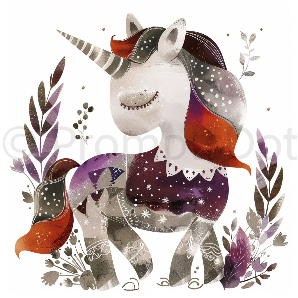 unicorn winter Winter Storybook Characters