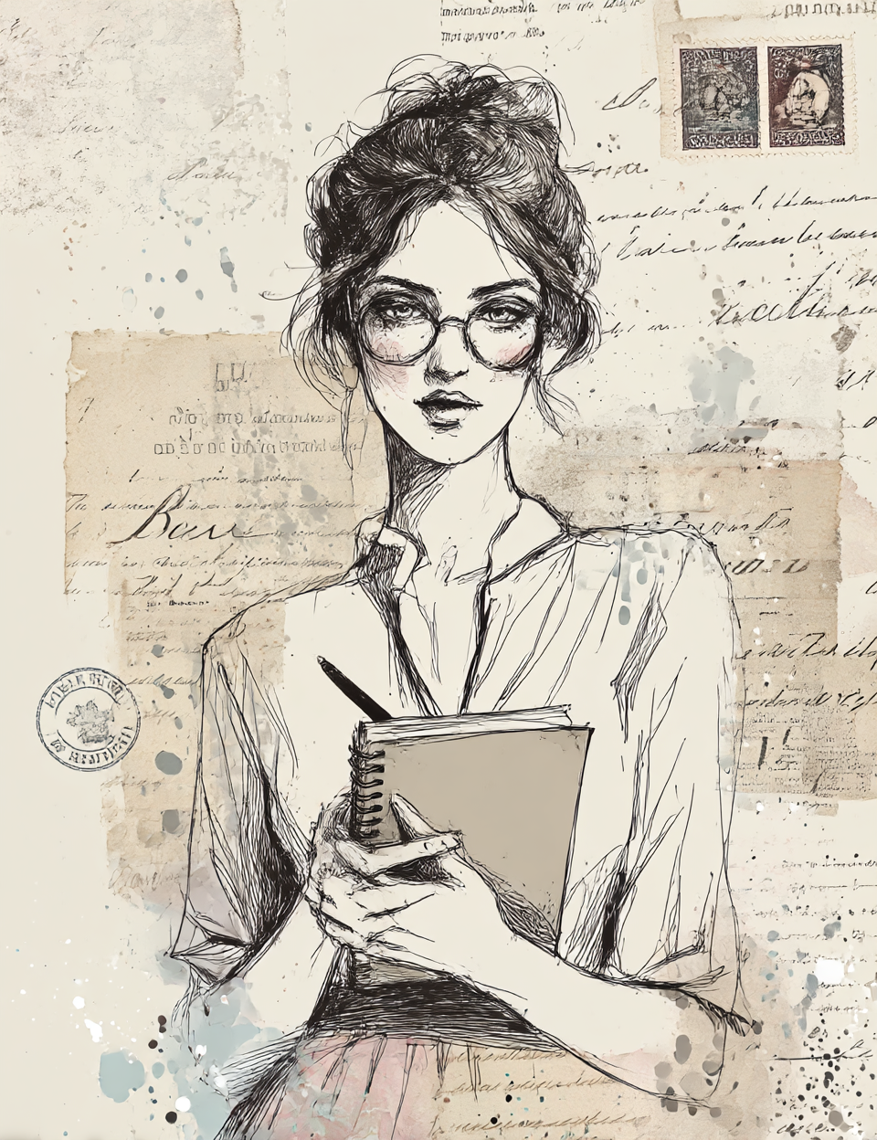 Midjourney V 7 Prompts for Women’s Day Junk Journal Pages