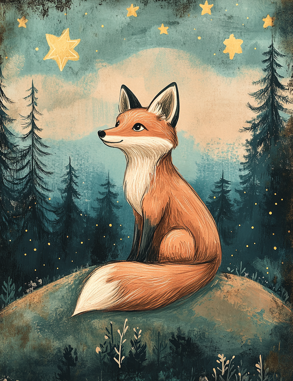 Midjourney V 6.1 Prompts for Woodland Camping Memories Journal Pages