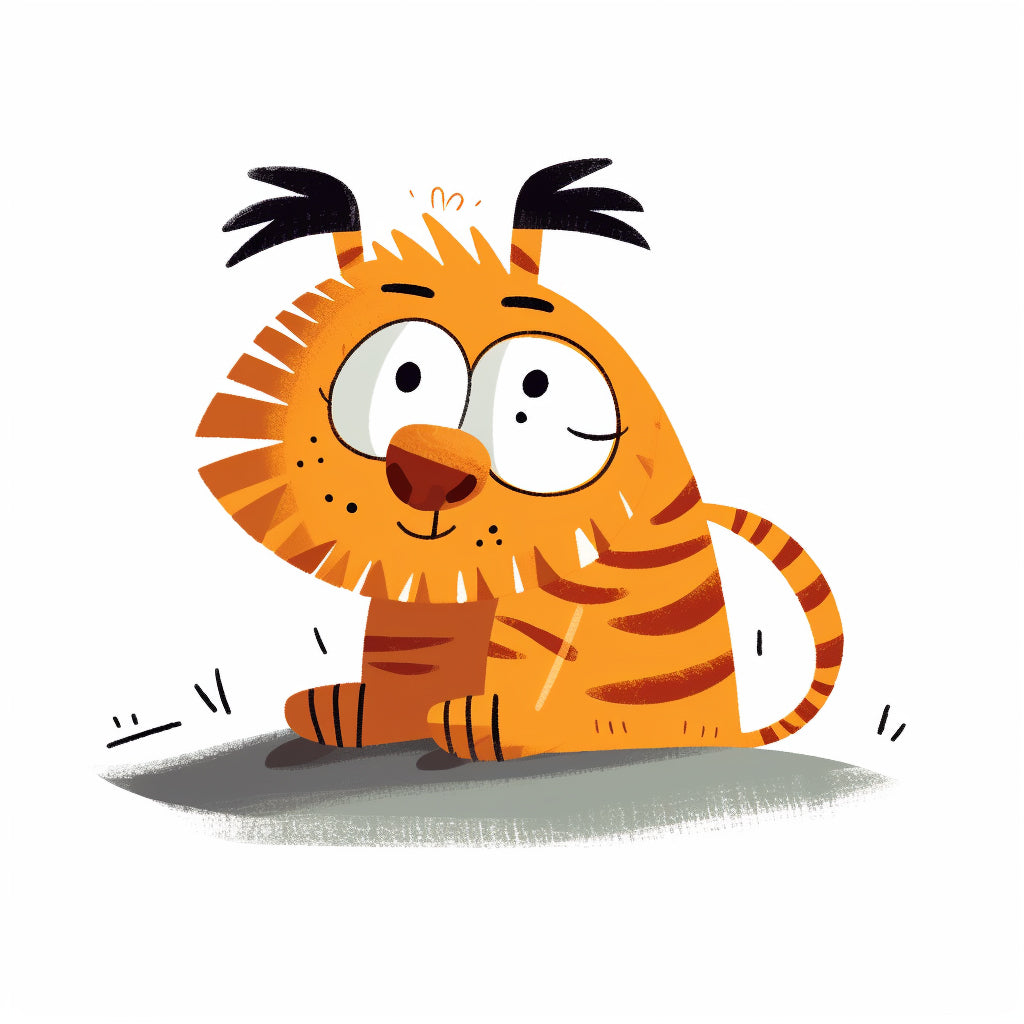 safari tiger Midjourney Prompt For Old Style Quirky Cartoons