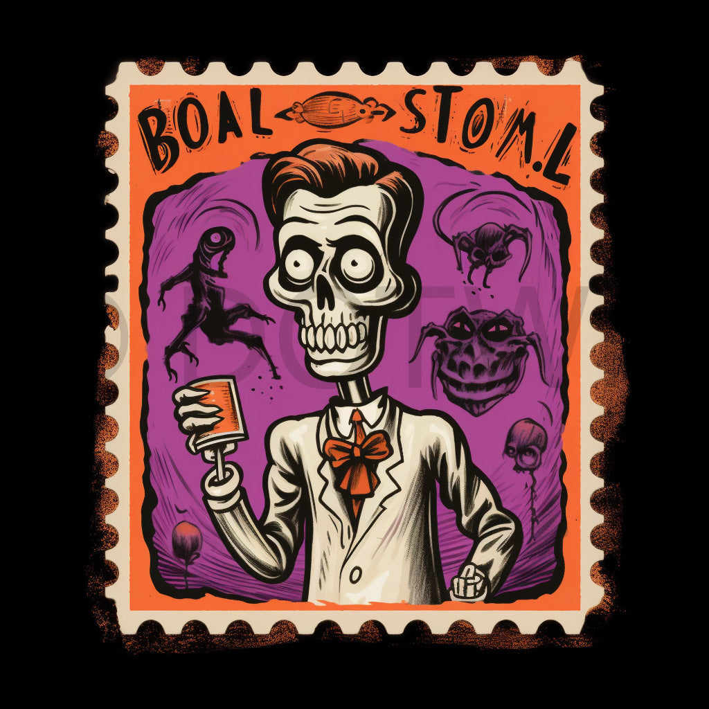 a doctor in his lab Halloween Stamps Digital Ephemera Scrapbooking and Midjourney Prompt Commercial Use