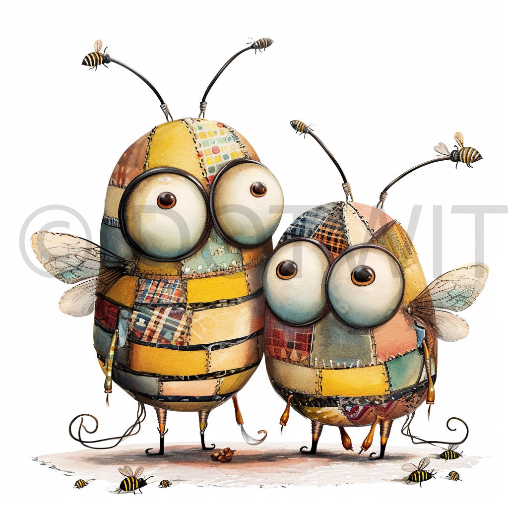a bee Quirky Characters Midjourney Prompt