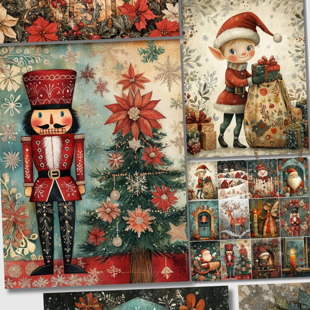 Midjourney Prompts for Decorative Ornamental Christmas Papers