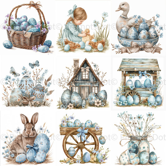 Midjourney Prompt For Farmhouse Easter Watercolors