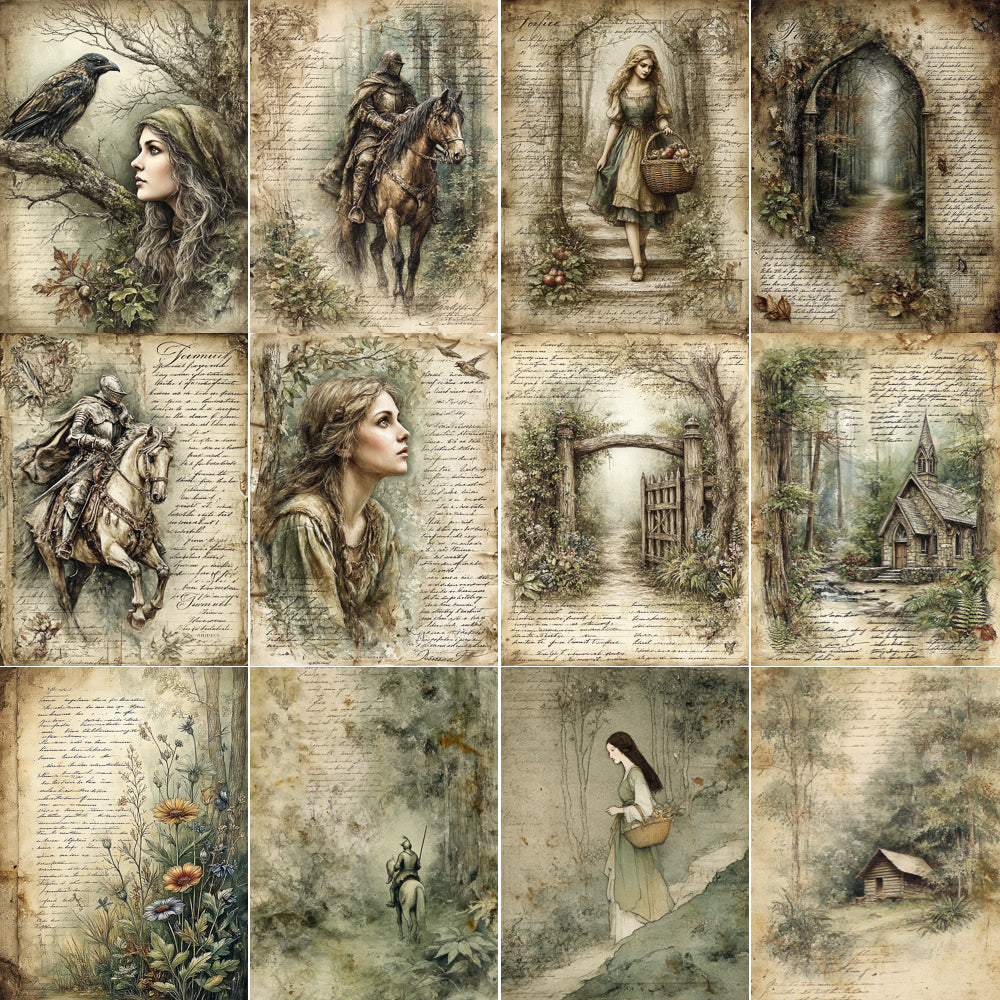 Midjourney V 7 Prompts for DUAL Woodland Inspired Sherwood Forest