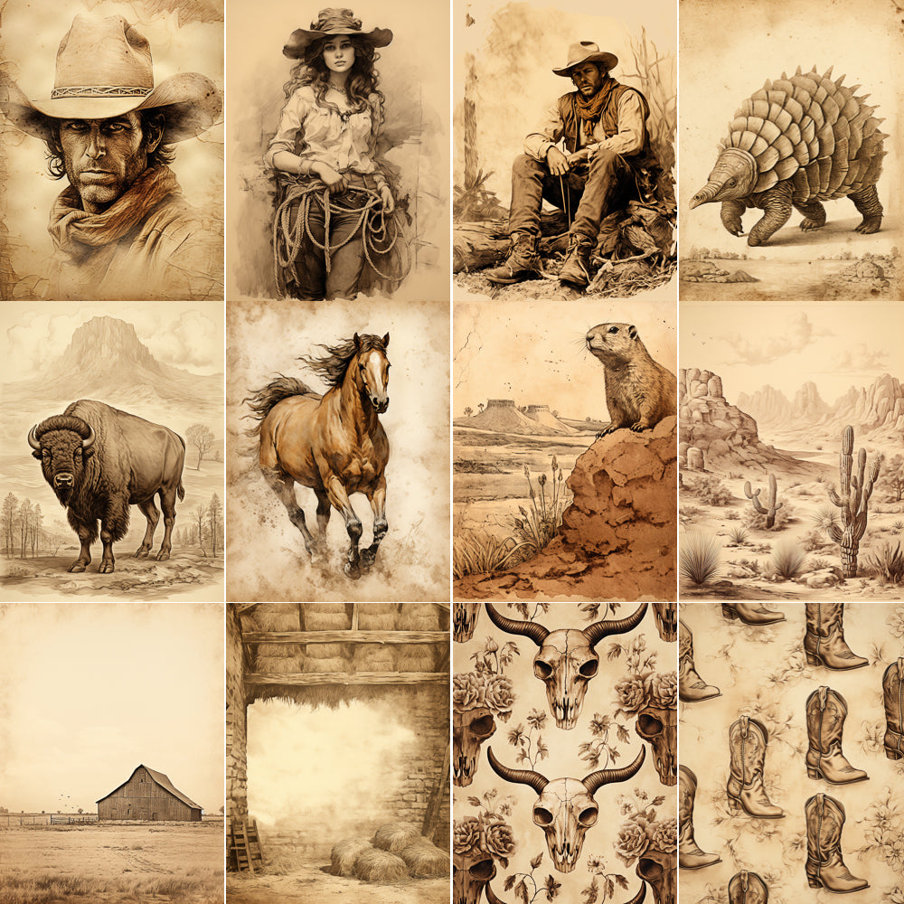Midjourney V 5 Prompts for The Texas Far West Illustrations